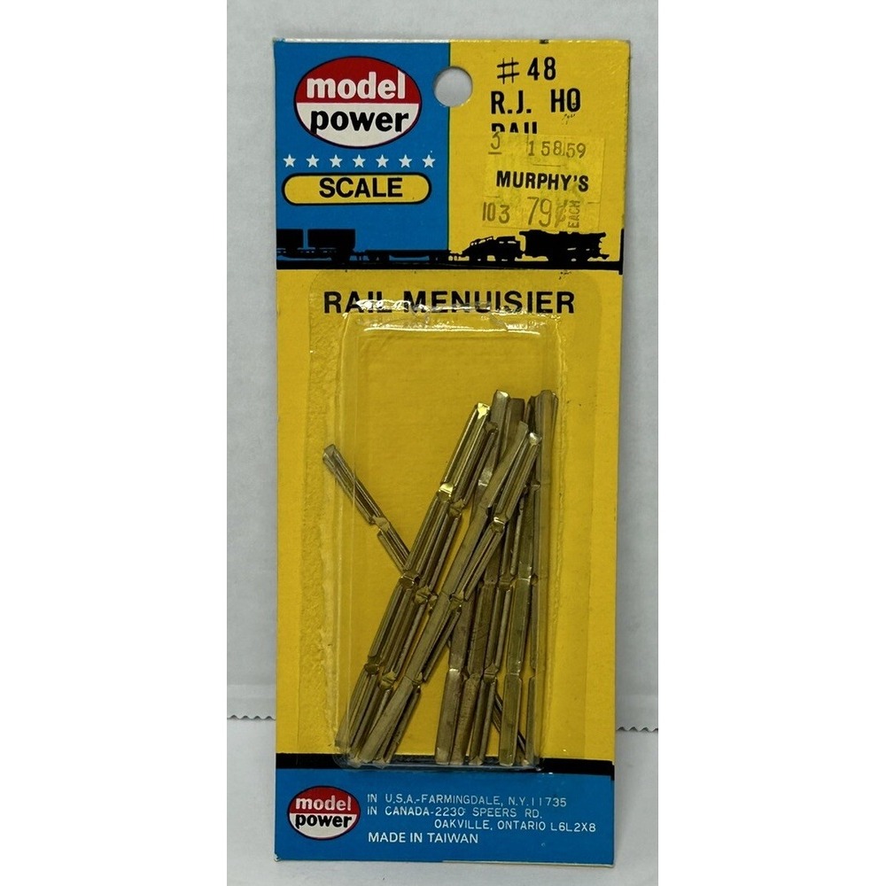 Model Power‎ Nickel Silver HO Gauge Rail Joiners, Rail Menuisier